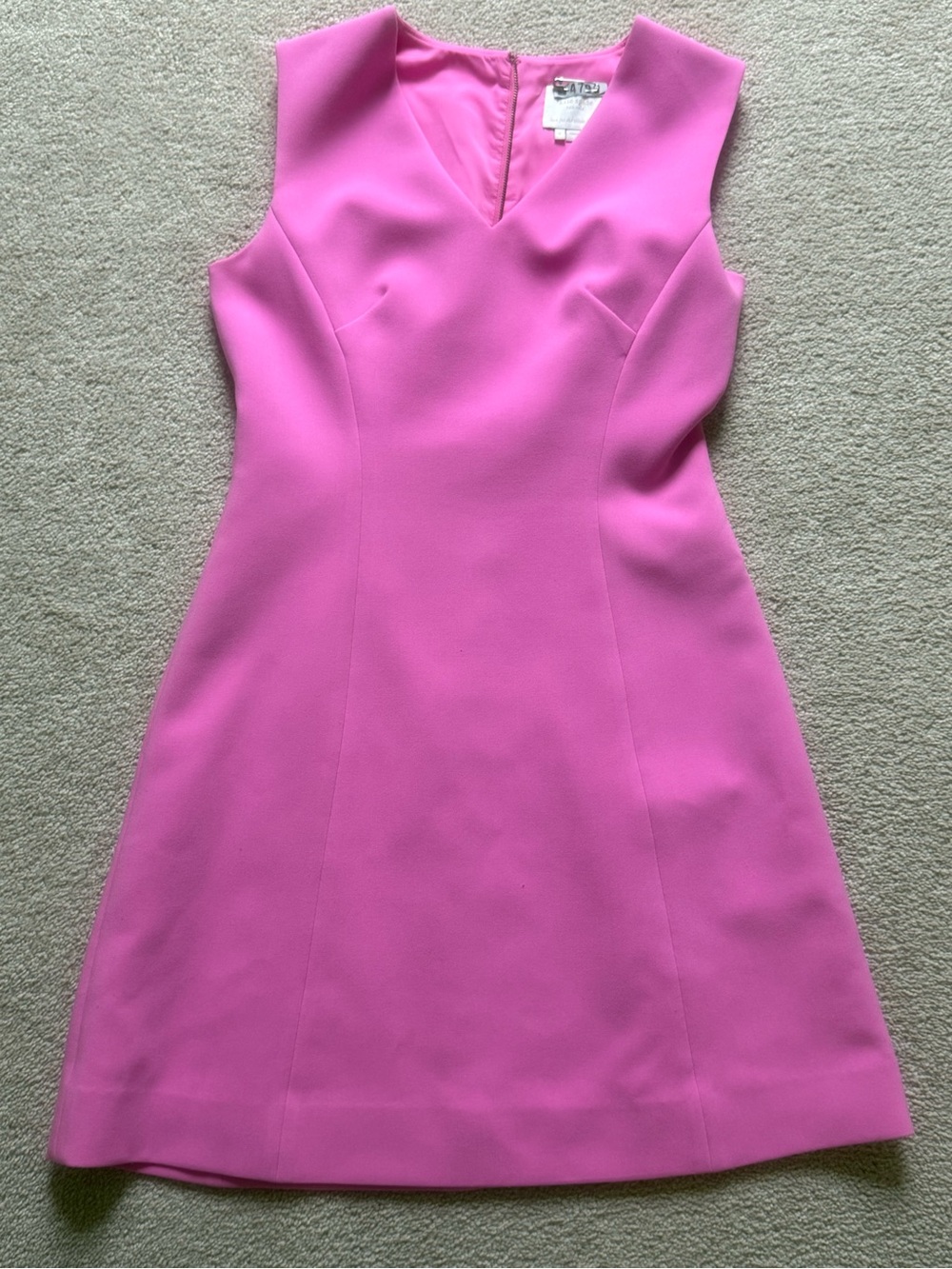 kate spade Pink V-Notch Sleeveless A-Line Dress